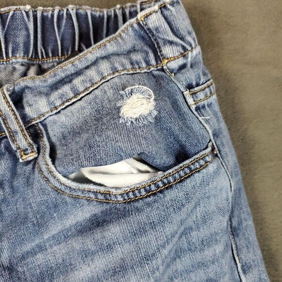 Risen Jeans Womens Small 26x25 Distressed Skinny Mid Rise Denim Los Angeles - Picture 10 of 16